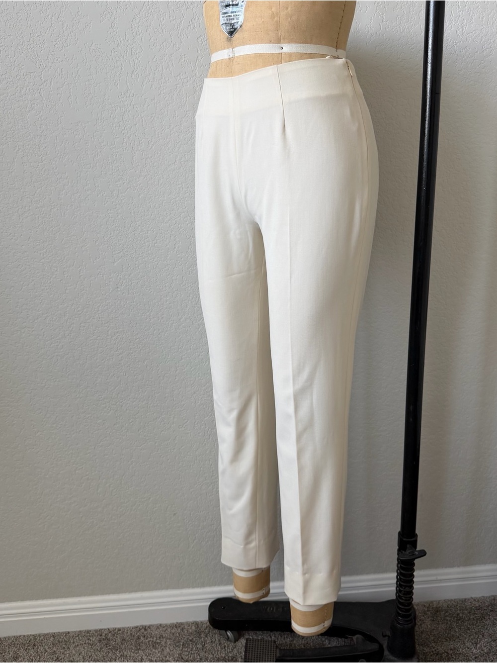 Raoul Cream Wool Crop Pants